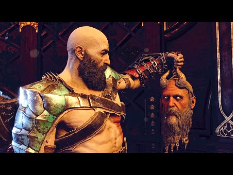 Mimir tells how he felt when Kratos cut his Head Scene- God Of War Ragnarok