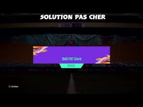 FIFA21 SBC / DCE - DÉFI FUT GIVRÉ - SOLUTION PAS CHER pack joueurs prenium or