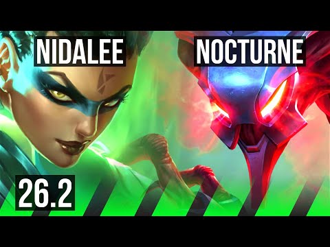 NIDALEE vs NOCTURNE (JGL) | 53K damage | EUW Challenger | 26.2