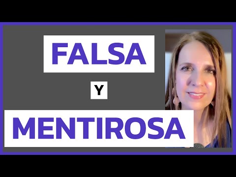 Cuidado con ELLA. Es FALSA y MENTIROSA