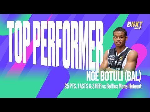 Noé Botuli (25 points) Highlights vs. Belfius Mons-Hainaut