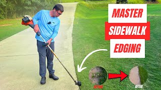 How I Edge like a PRO with a String Trimmer - EASY METHOD