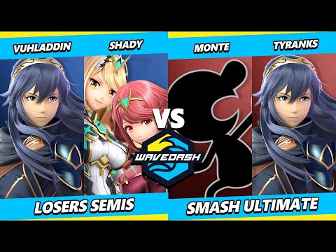 Wavedash 2023 Losers Semis - Monte & Tyranks Vs. Vuhladdin & Shady - Smash Ultimate - SSBU
