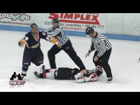 Steve Bosse  K'O's Jon Mirasty with an unexpected punch LNAH Mission Vs Chiefs 2006
