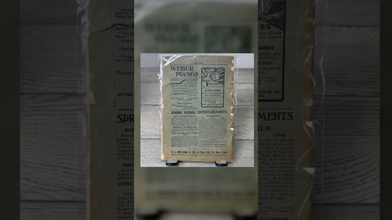 1901 Our Times Magazine Cover, E.L. Kellogg & Co., Historical Events Video