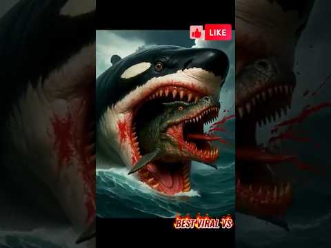 Mosasaurus vs Megalodon, Jörmungadr, Orca, Red shark, Oar fish, Plisaurus #mosasaurus #seacreatures