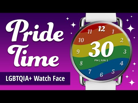 Pride Time™ Wear OS Watch Face Video