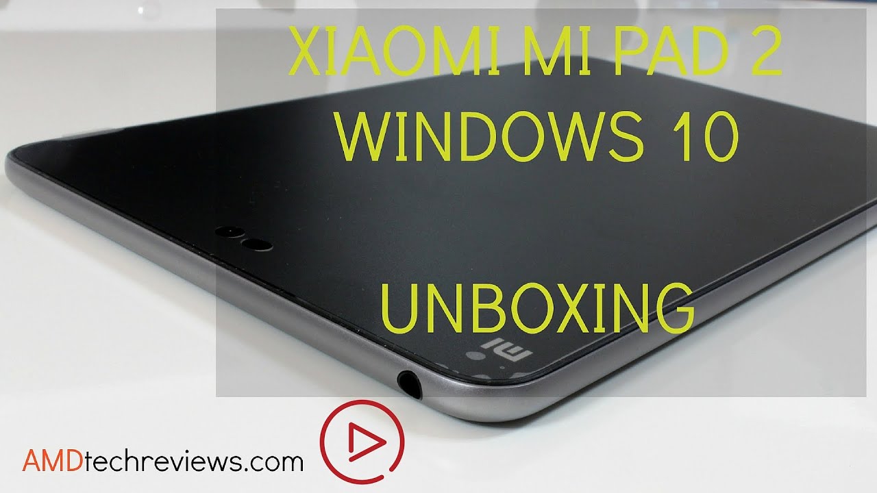 Xiaomi Mi Pad 2 Windows 10 & Bluetooth Keyboard Case: Unboxing (4K)