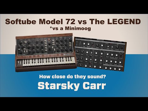 Softube Model 72 vs Minimoog vs Synapse Legend: A Review and demo of Softube Model 72