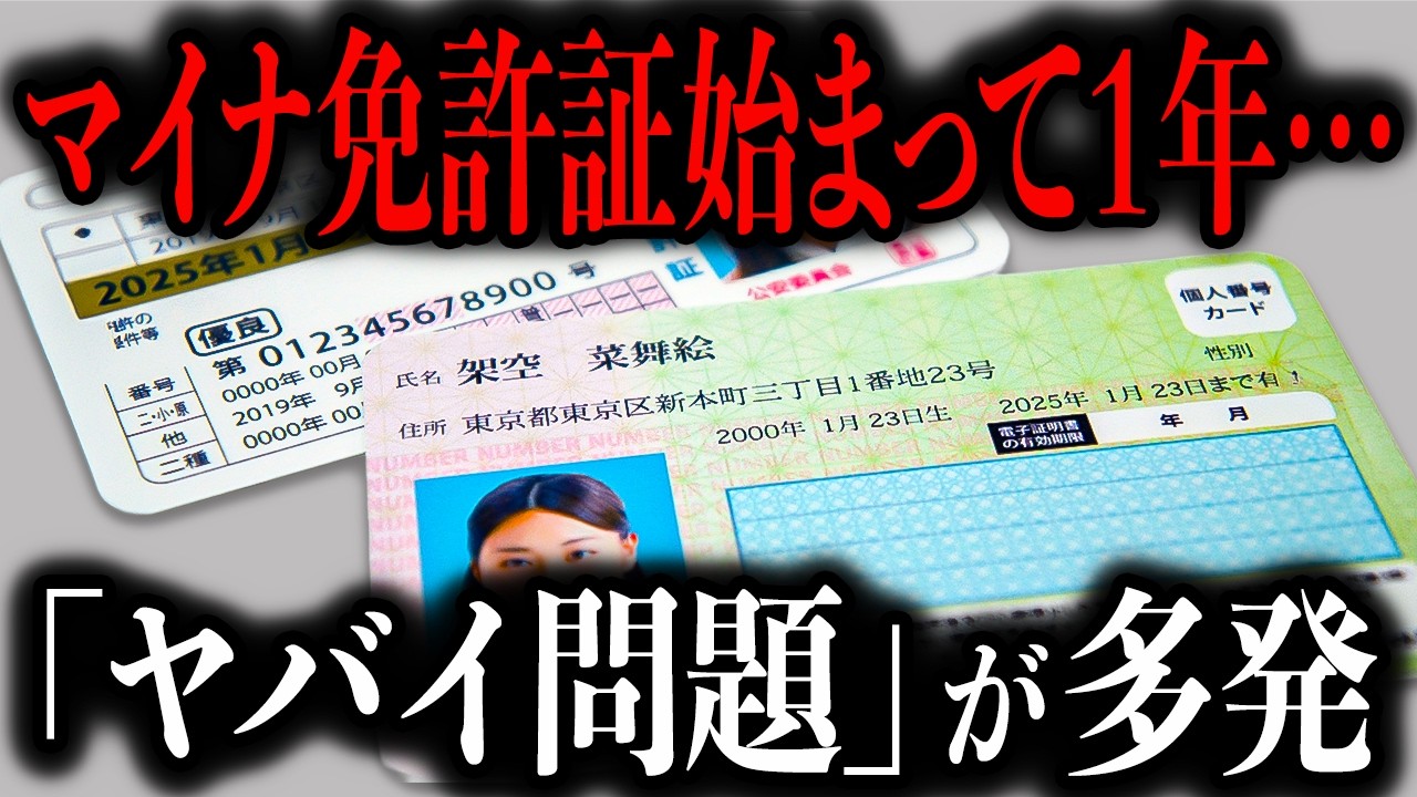 【国が免許制度を潰そうとした結果】税金大量にかけたのに普及率がわずか●％…マイナ免許証が始まって１年経ったけど「ヤバイ問題」が山積しています【ゆっくり解説】