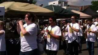 preview picture of video 'Morris Knolls Marching Band @ Denville Rotary Parade 2013'