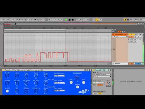 Roland SH 101 with Tubbutec SH 1oh1 Control by Studio Mood [MaxForLive Midi Control Plugin]