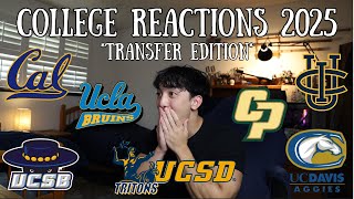 2025 COLLEGE DECISIONS REVEAL: UCs & CAL STATES TRANSFER REACTIONS (SCREEN SHARE) | 4.0 GPA JOURNEY!