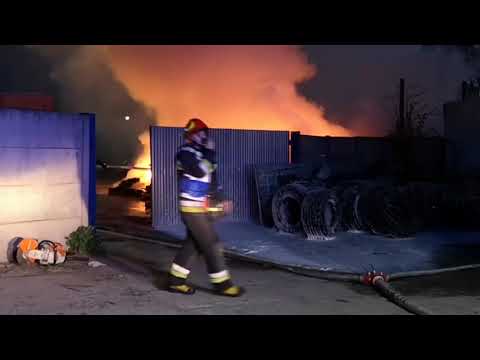 Groźny pożar w Słodkowie. Wszędzie kłęby gęstego dymu