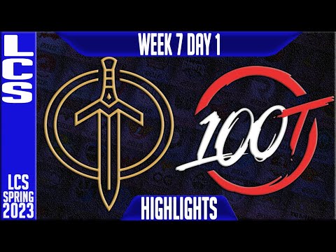 100 vs GG Highlights | LCS Spring 2023 W7D1 | 100 Thieves vs Golden Guardians