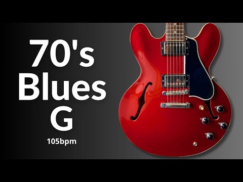Clapton-style Funk Blues Guitar Backing Track in G Major