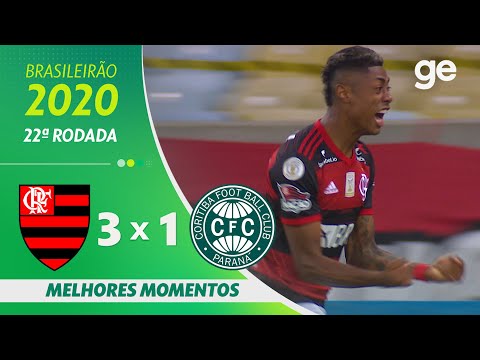 FLAMENGO 3 X 1 CORITIBA| MELHORES MOMENTOS | 22ª RODADA BRASILEIRÃO 2020 | ge.globo