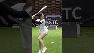 한국에서 활동하는 일본 치어리더 야구실력ㄷㄷㄷㄷ (슬로우버전)