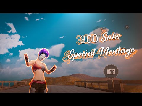 300Subs 🧡 Special Pubg Mobile Montage | Nokia 8.1 | 3 Finger | Non-Gyro