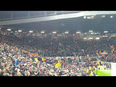 2017-02-16 Manchester UNITED - Saint-Etienne French fans on fire
