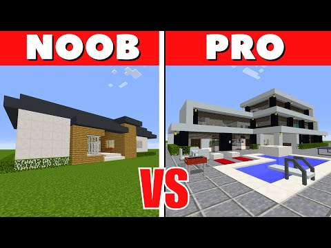 Melvsyy PH - NOOB vs PRO: MODERN HOUSE BUILD CHALLENGE | Minecraft PE