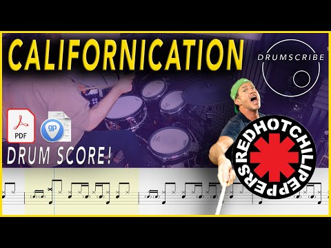 Californication - Red Hot Chili Peppers | Drum SCORE Sheet Music | #87 DRUMSCRIBE