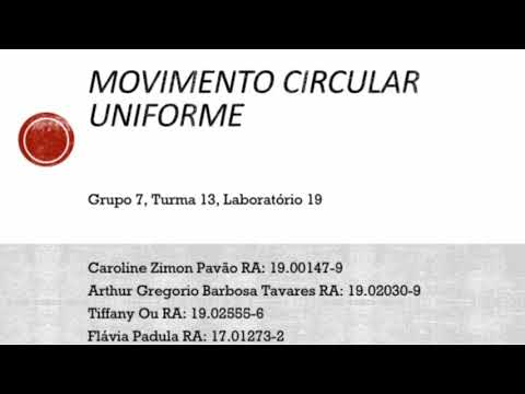 Movimento Circular Uniforme- Relógio