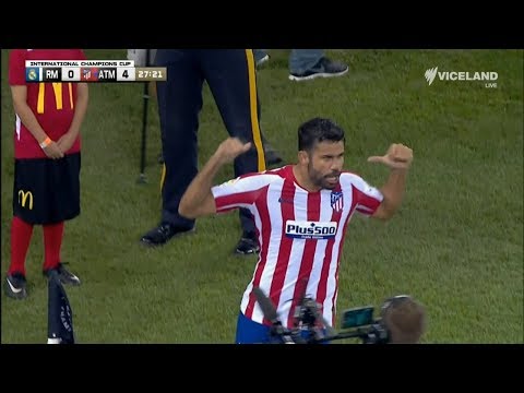 Four goals, red card - Costa's best bits against rivals Real Madrid