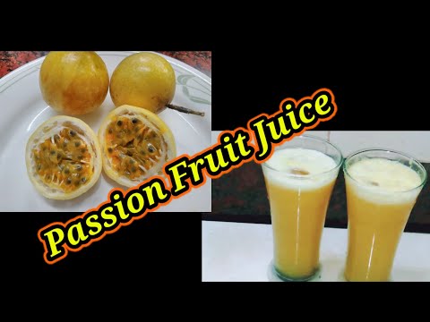 Passion Fruit Juice/How to make passion fruit juice/Refreshing juice.