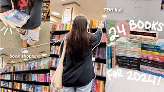 book shop with me + haul! 24 books I want to read in 2024