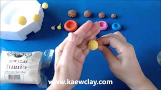 การสอนทำเกสรดอกไม้ด้วยพิมพ์อัดลาย Making pollen with mold