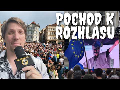 Reportáž z demonstrace Milionu chvilek za Český rozhlas: pět tisíc lidí, jeden mýtus o severském modelu a otázky, na které neodpověděla většina
