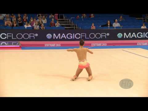 Anna SEBKOVA (CZE) 2015 Rhythmic Worlds Stuttgart - Qualifications Clubs