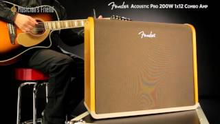 Video thumbnail for Fender Acoustic Pro 200W 1x12 Acoustic Guitar Combo Amp by Musician's Friend