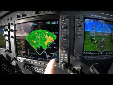 Using Color Weather Radar in the Piper M350 G1000 Nxi