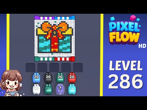 Pixel Flow Level 286 Solution Walkthrough