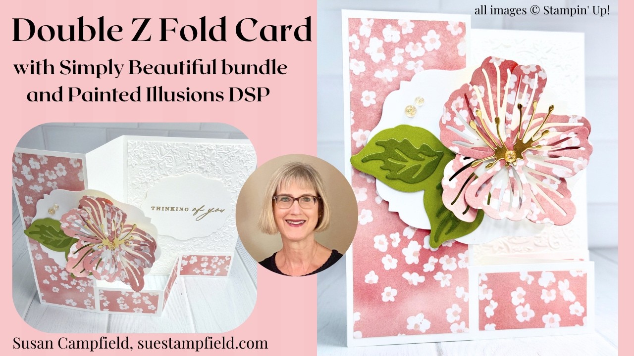 Double Z Fun Fold with Painted Illusions and Simply Beautiful Bundle