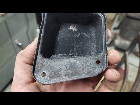 pioneer p28 , muffler mod , making a new ring, stripped  flywheel nut and getting it assembled.