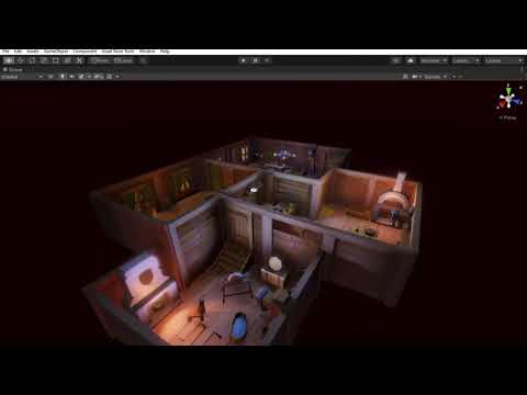 stylized medieval interior