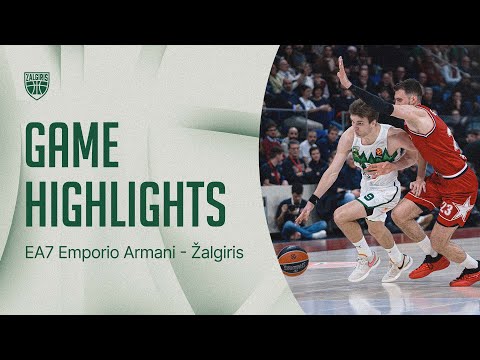 EA7 Emporio Armani - Žalgiris | Game Highlights | 2026.01.22