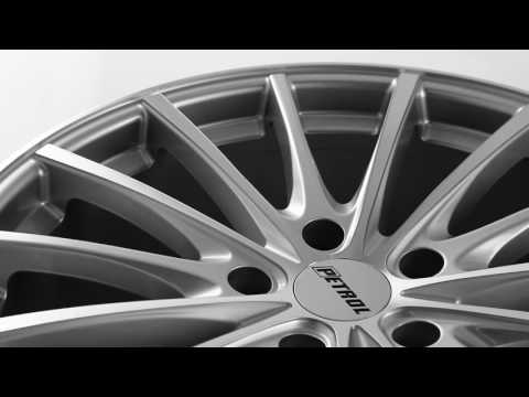 Petrol Wheels P3A Silver with Machine Cut Face Video