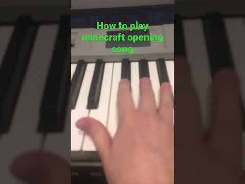 How to play minecraft opening song #piano #minecraft #pianotutorial