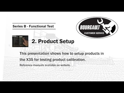 Section B.2 - Product Setup for Bourgault X35 Apollo