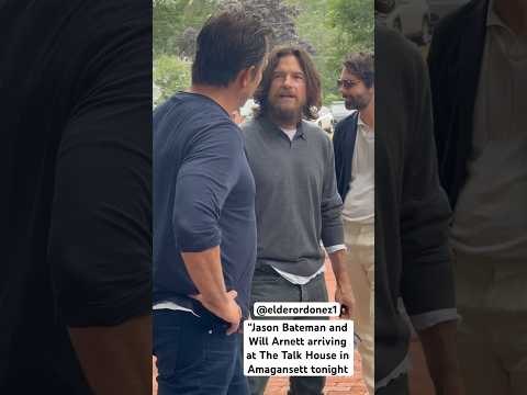 Jason Bateman and Will Arnett arriving at The TalkHouse in Amagansett tonight for Jelly Roll concert