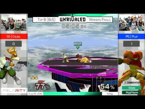 Unrivaled SSBM - SS Colbol (Fox) vs PG Plup (Sheik, Samus) - Winners Finals