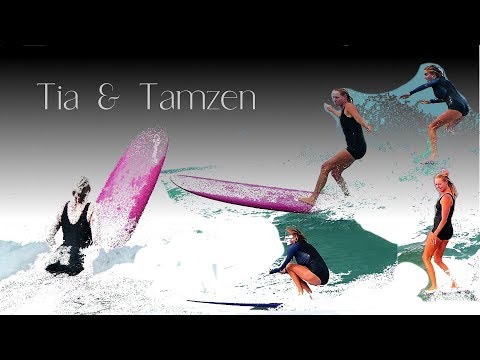 Longboarding with Tia and Tamzen.