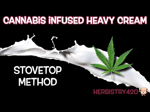 Cannabis Infused Heavy Cream Stovetop Method: 5 Steps