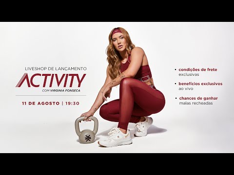 🔴Live de lançamento da Activity Collection estrelada por Virginia Fonseca