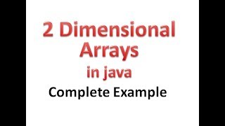 2 Dimensional/ 2D Array with complete example - Hindi
