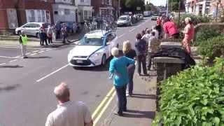 preview picture of video 'Tour of Britain Cycle Race Framfield Road, Uckfield 13th September 2014'